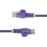 StarTech.com - Cable de Red Ethernet CAT6 Delgado sin Enganches Morado de 10m - Cable RJ45 Snagless Slim de 28AWG - Alambre de C
