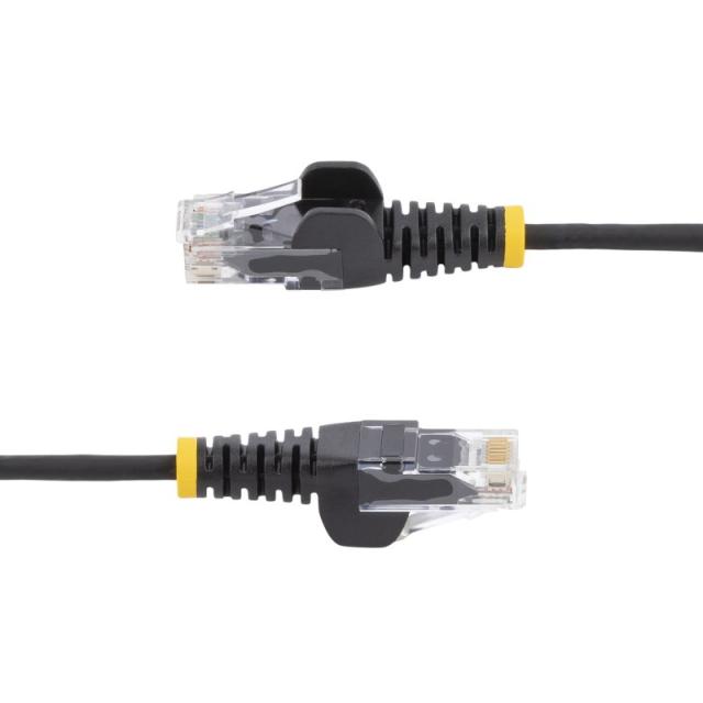 StarTech.com - Cable de Red Ethernet CAT6 Delgado sin Enganches Negro de 7m - Cable RJ45 Snagless Slim 28AWG - Alambre de Cobre