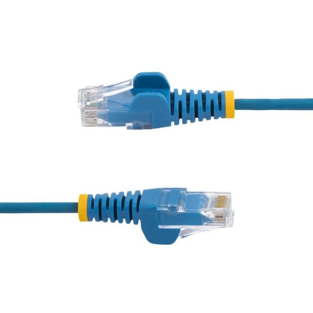 StarTech.com - Cable de Red Ethernet CAT6 Delgado sin Enganches Azul de 10m - Cable RJ45 Snagless Slim de 28AWG - Alambre de Cob