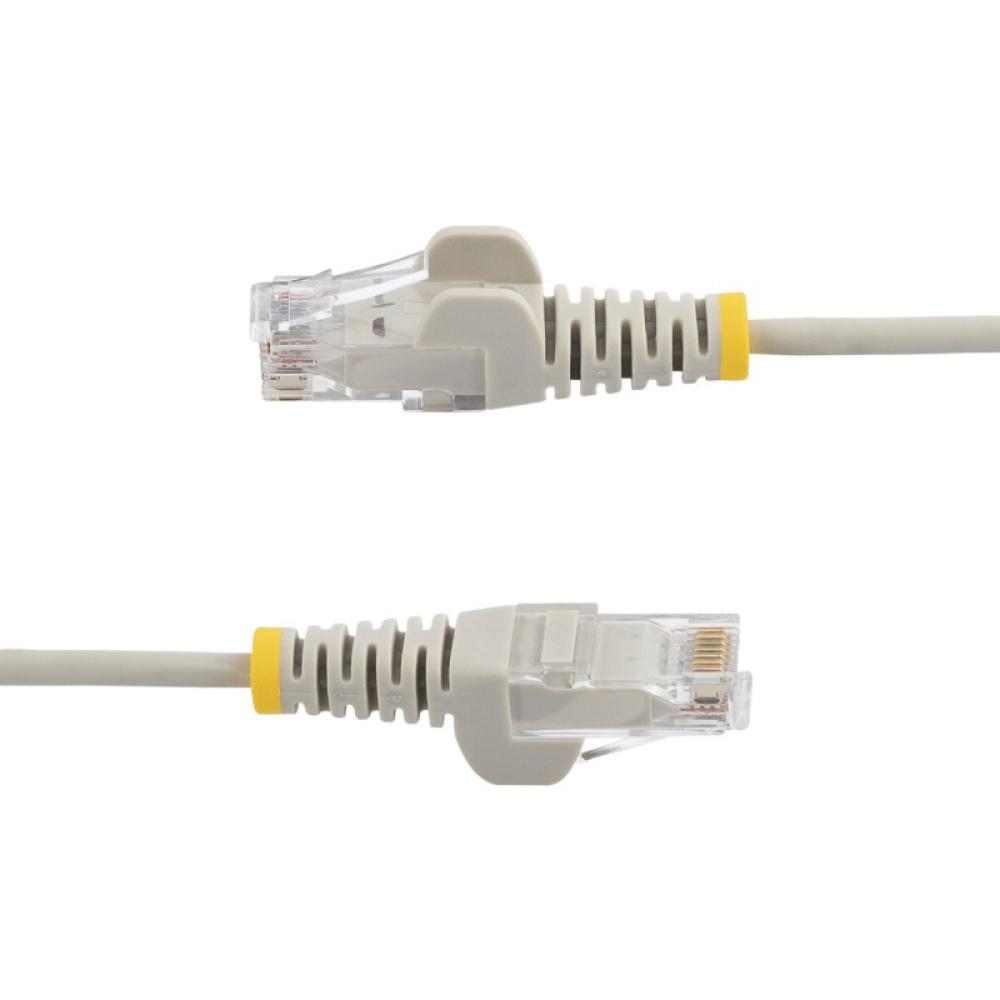StarTech.com - Cable de Red Ethernet CAT6 Delgado sin Enganches Gris de 10m - Cable RJ45 Snagless Slim de 28AWG - Alambre de Cob