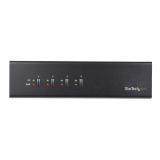 StarTech.com - Switch Conmutador KVM de 4 Puertos DVI con Enlace Doble y Vídeo Doble - 4K 60Hz - KVM que Cumple con TAA