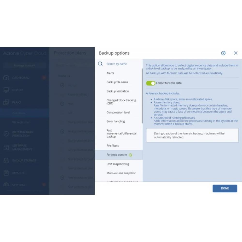 Acronis - Cyber Protect Cloud - SQ82MSENS