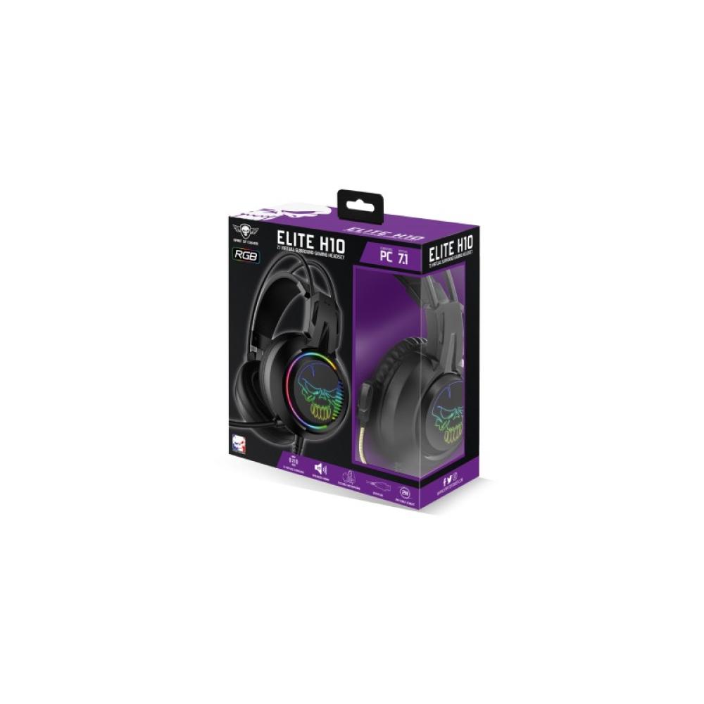 Spirit of Gamer - ELITE-H10 Auriculares Alámbrico Diadema Juego USB tipo A Negro