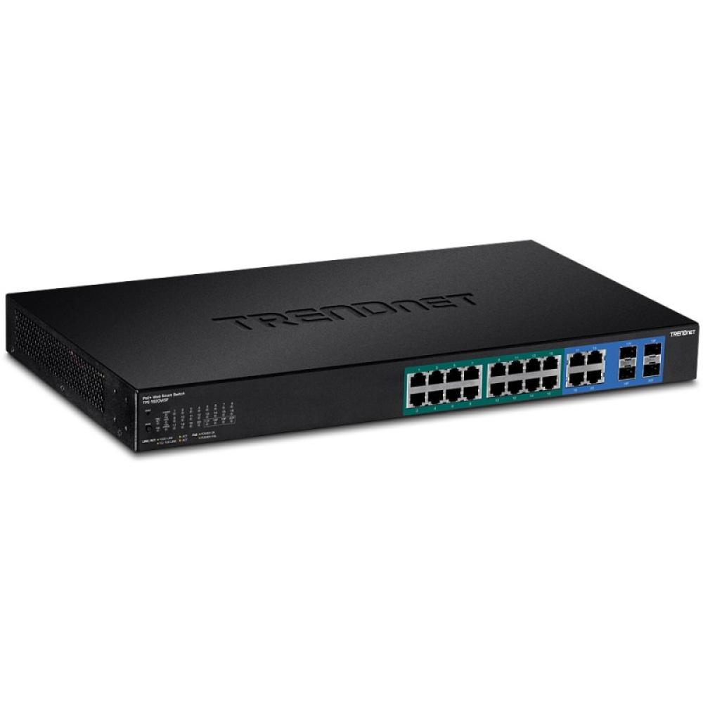 Trendnet - TPE-1620WSF switch Gestionado L2/L3 Gigabit Ethernet (10/100/1000) Energía sobre Ethernet (PoE) 1U Negro