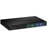 Trendnet - TPE-1620WSF switch Gestionado L2/L3 Gigabit Ethernet (10/100/1000) Energía sobre Ethernet (PoE) 1U Negro