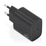 AISENS - Cargador GaN 30W, 1xUSB-C PD3.0, Negro - A110-0951