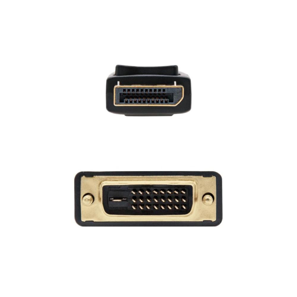 Nanocable - Cable conversor DISPLAYPORT a DVI, DP/M - DVI/M, Negro, 2.0 M