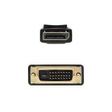 Nanocable - Cable conversor DISPLAYPORT a DVI, DP/M - DVI/M, Negro, 2.0 M