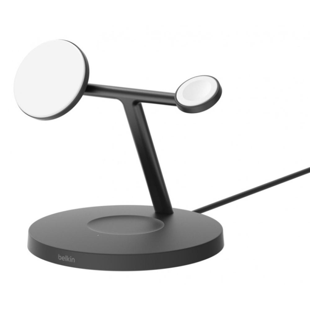 Belkin - BoostCharge Pro Auriculares, Smartphone, Reloj inteligente Negro USB Cargador inalámbrico Carga rápida Int - WIZ032KQBK