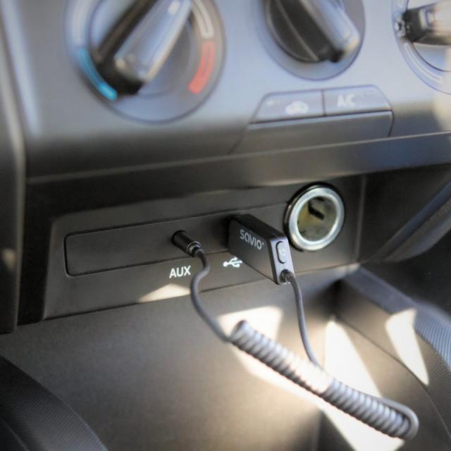 Savio - TR-16 transmisor FM 2400 - 2483,5 MHz Bluetooth Negro, Plata