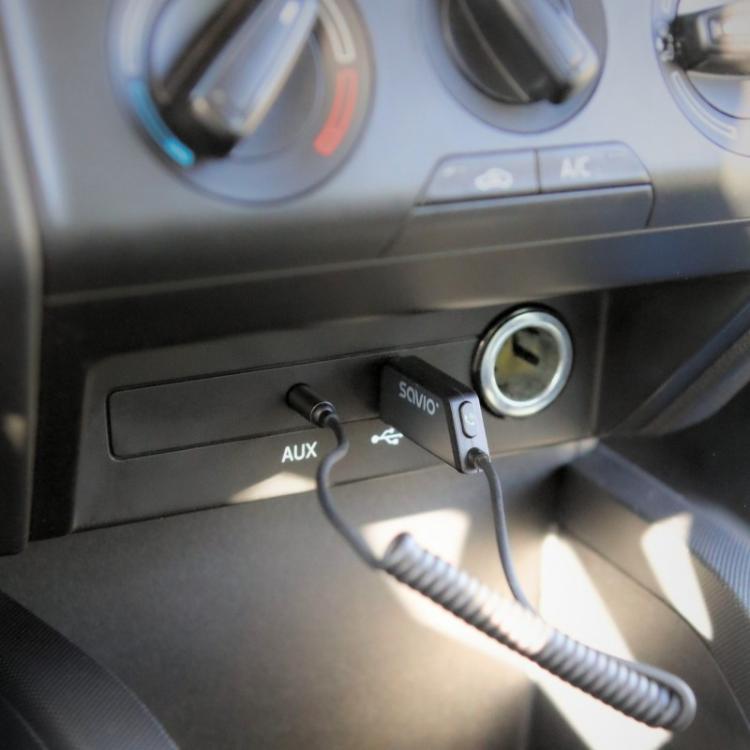 Savio - TR-16 transmisor FM 2400 - 2483,5 MHz Bluetooth Negro, Plata