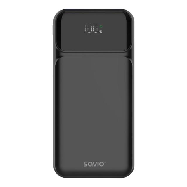 Savio - BA-08 batería externa Polímero de litio 1000 mAh Negro