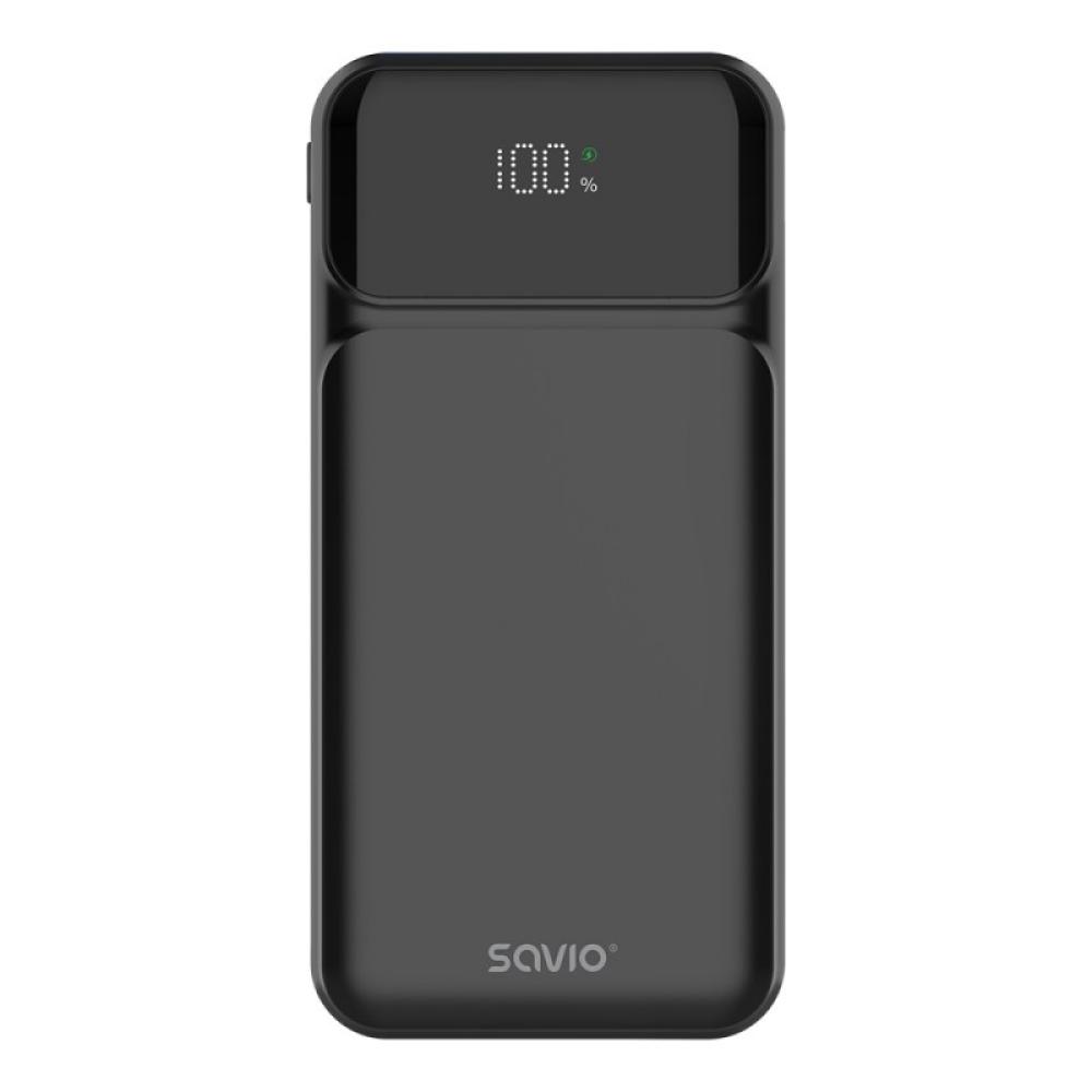 Savio - BA-08 batería externa Polímero de litio 1000 mAh Negro