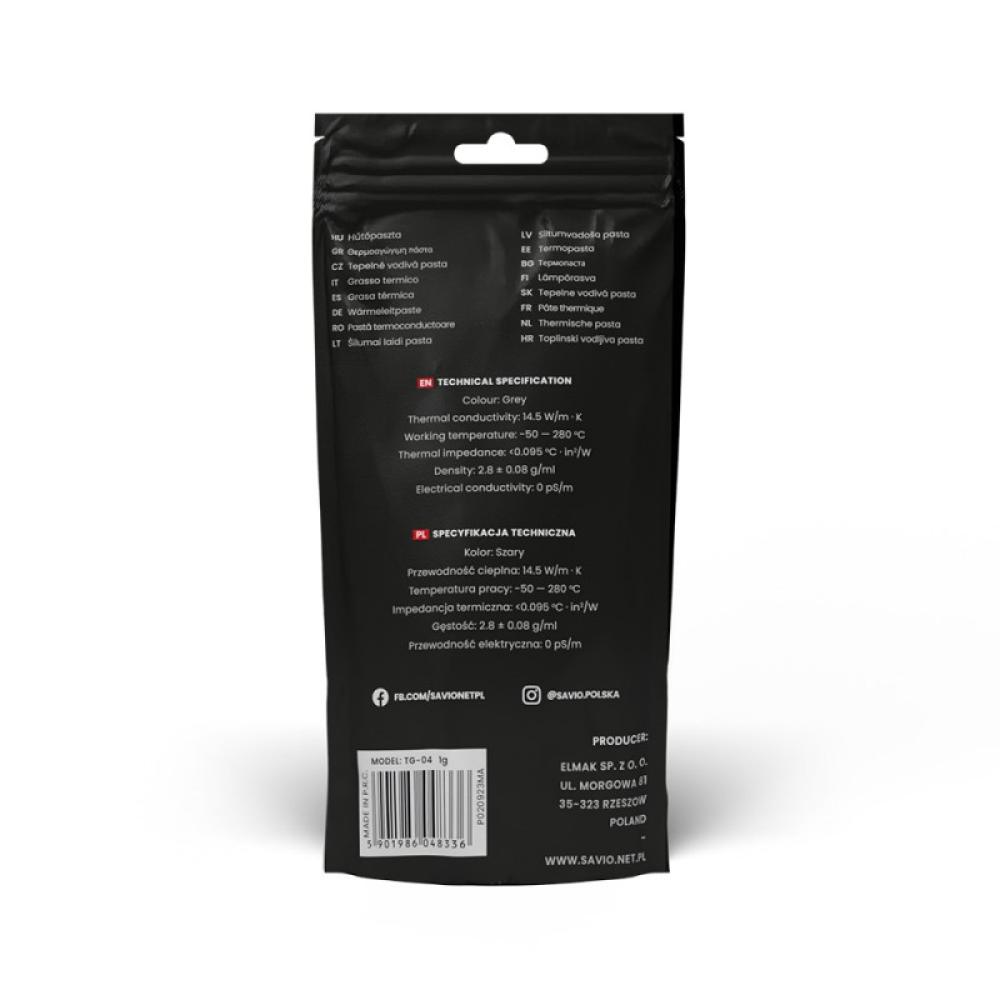 Savio - TG-04 compuesto disipador de calor Pasta térmica