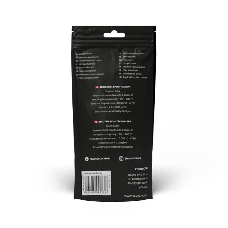 Savio - TG-04 compuesto disipador de calor Pasta térmica