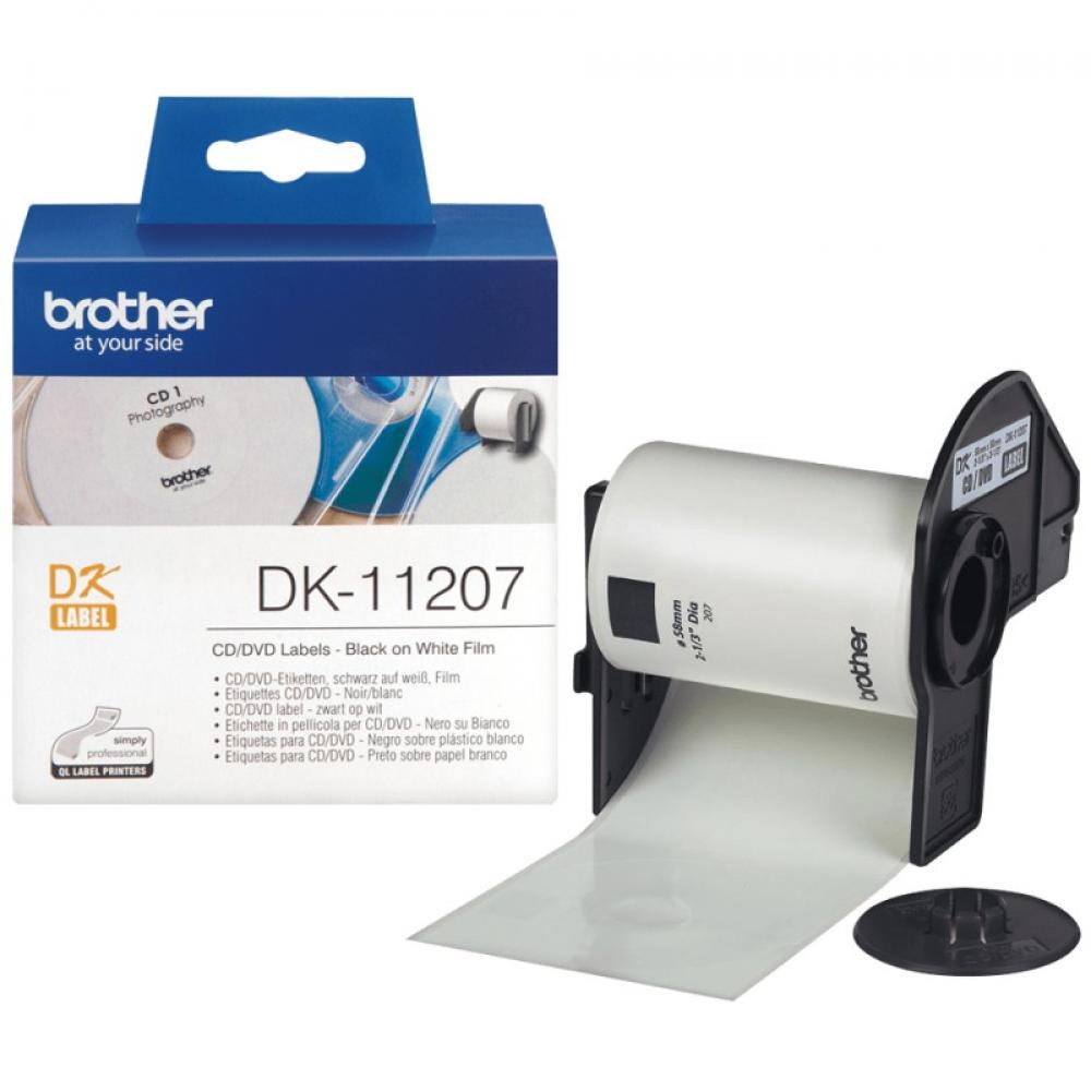 Brother - DK-11207 cinta para impresora de etiquetas Negro sobre blanco