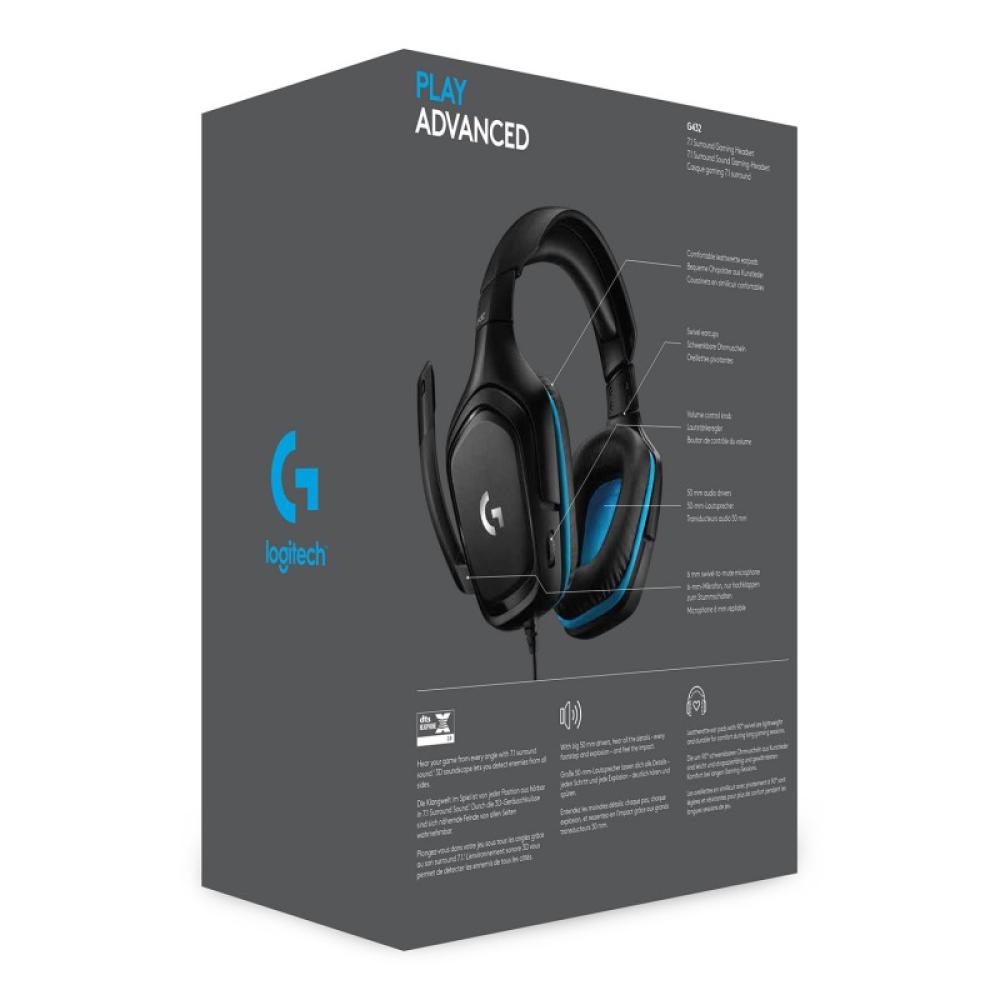 Logitech G - 981-000770 auricular y casco Auriculares Alámbrico Diadema Juego Negro, Azul