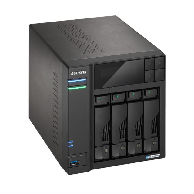 Asustor - LOCKERSTOR 4 Gen2 (AS6704T) NAS Escritorio Intel® Celeron® N N5105 4 GB DDR4 0 TB ADM Negro