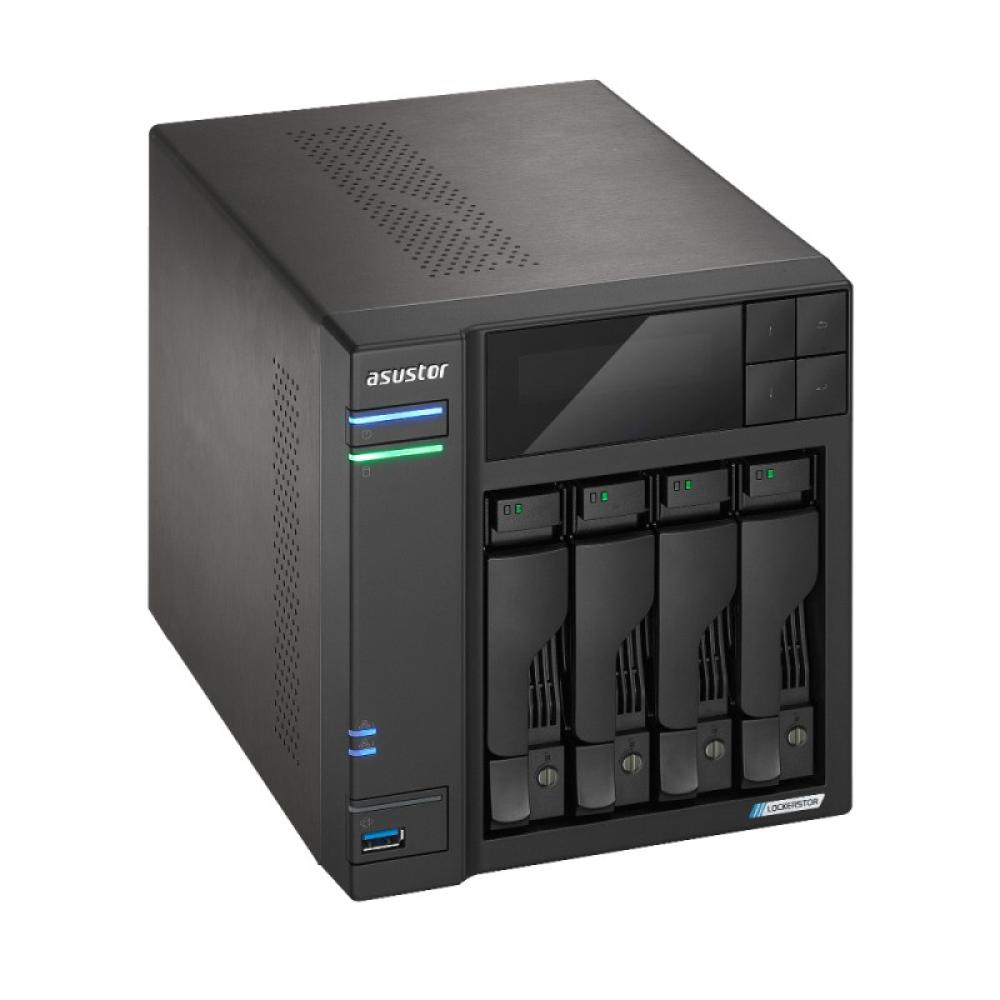 Asustor - LOCKERSTOR 4 Gen2 (AS6704T) NAS Escritorio Intel® Celeron® N N5105 4 GB DDR4 0 TB ADM Negro