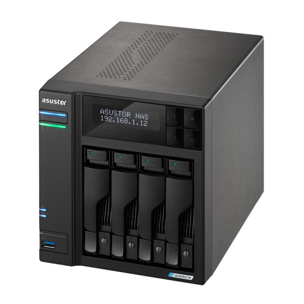 Asustor - LOCKERSTOR 4 Gen2 (AS6704T) NAS Escritorio Intel® Celeron® N N5105 4 GB DDR4 0 TB ADM Negro