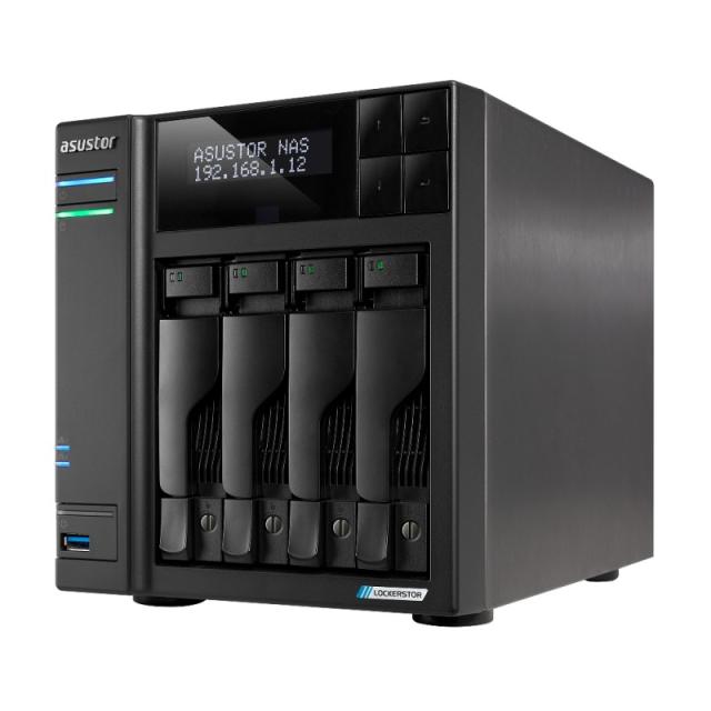 Asustor - LOCKERSTOR 4 Gen2 (AS6704T) NAS Escritorio Intel® Celeron® N N5105 4 GB DDR4 0 TB ADM Negro