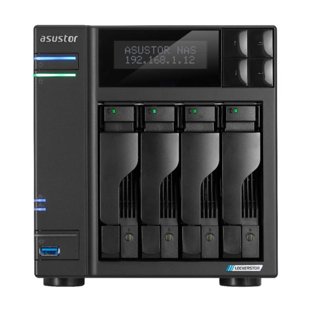 Asustor - LOCKERSTOR 4 Gen2 (AS6704T) NAS Escritorio Intel® Celeron® N N5105 4 GB DDR4 0 TB ADM Negro