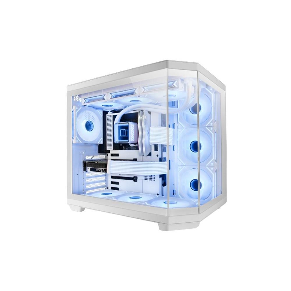 Mars Gaming - MC-3TCORE, Caja Gaming Custom ATX, Triple Ventana Cristal Templado Extraíble, Cámara Dual, Semitorre C - MC3TCOREW