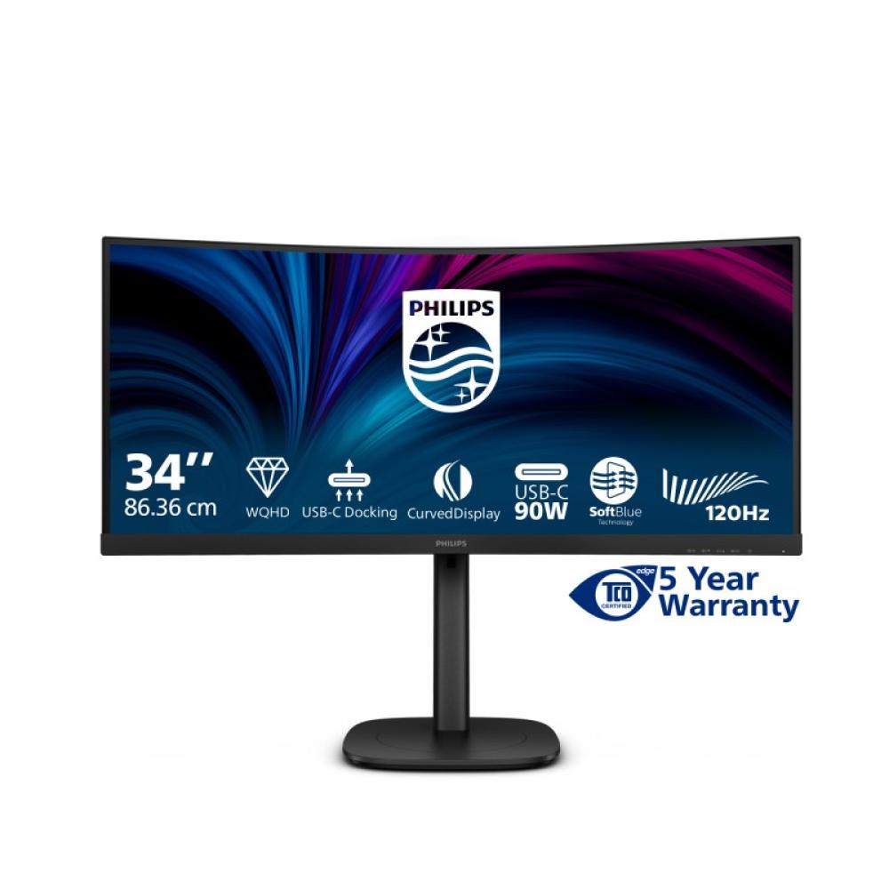 Philips - 3000 series 34B2U3600C/00 pantalla para PC 86,4 cm (34") 3440 x 1440 Pixeles Wide Quad HD LCD Negro