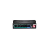 Trendnet - TPE-LG50 switch No administrado Gigabit Ethernet (10/100/1000) Energía sobre Ethernet (PoE) Negro