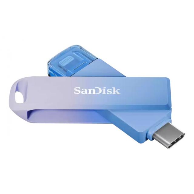 SanDisk - Creator Phone Drive unidad flash USB 128 GB USB Type-C / Lightning 3.2 Gen 1 (3.1 Gen 1) Azul, Lila