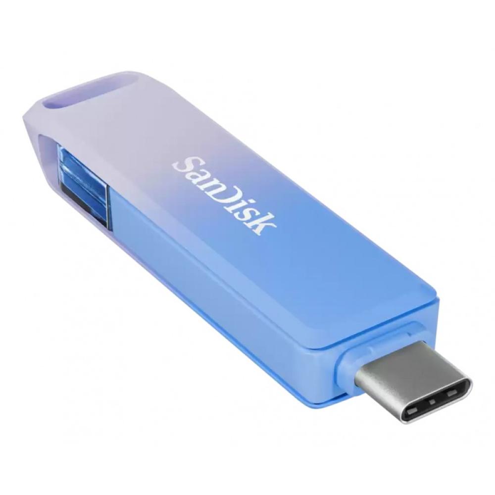 SanDisk - Creator Phone Drive unidad flash USB 128 GB USB Type-C / Lightning 3.2 Gen 1 (3.1 Gen 1) Azul, Lila