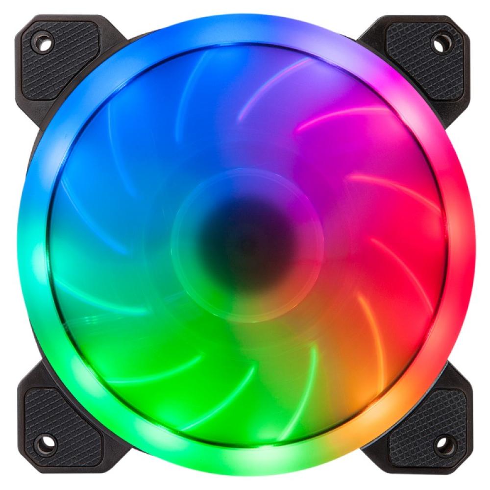 Hiditec - N5-ARGB Carcasa del ordenador Ventilador 12 cm Negro