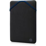 HP - Funda protectora reversible para portátil de 15,6 pulgadas azul