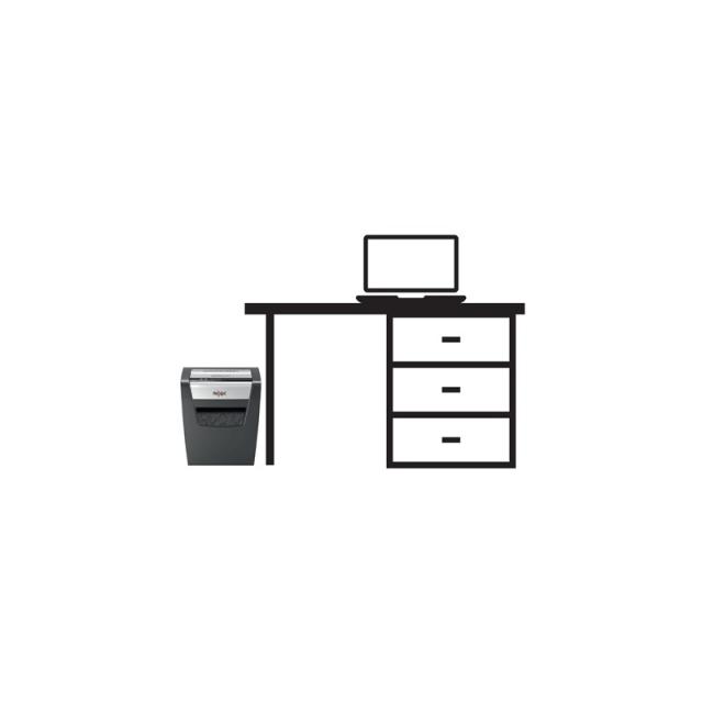 Rexel - Momentum X410 triturador de papel Corte en partículas 62 dB Negro, Gris