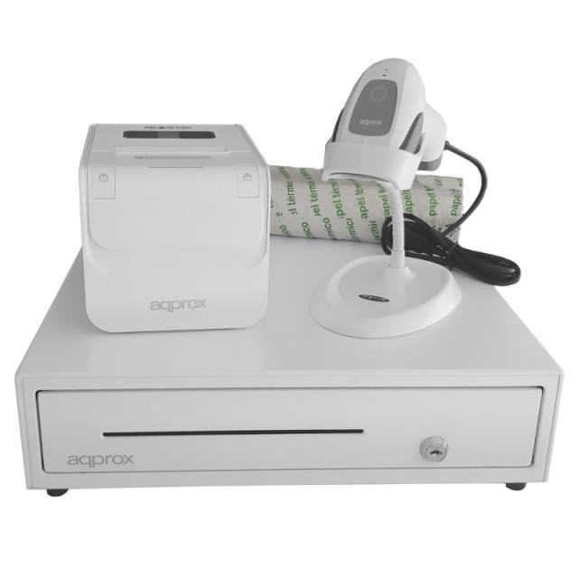 Approx - appPOSPACK4180WH2D 203 x 203 DPI Alámbrico Térmico Impresora de recibos