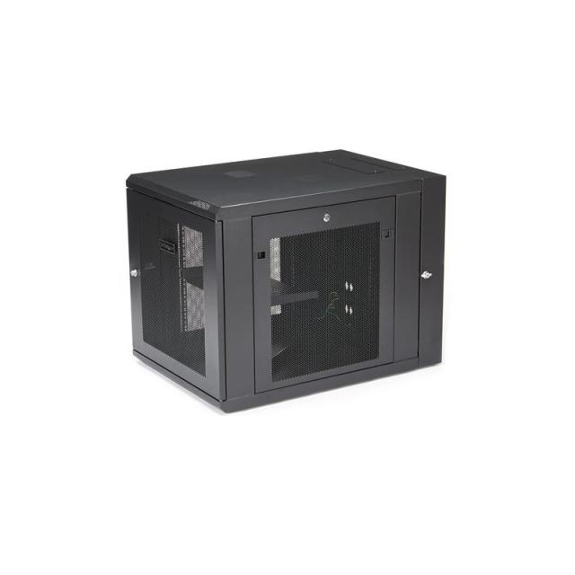 StarTech.com - Armario Rack de Pared para Servidores 12U 19" 4 Columnas y Estante 1U - Rack de Servidores de Monta - RK1232WALHM