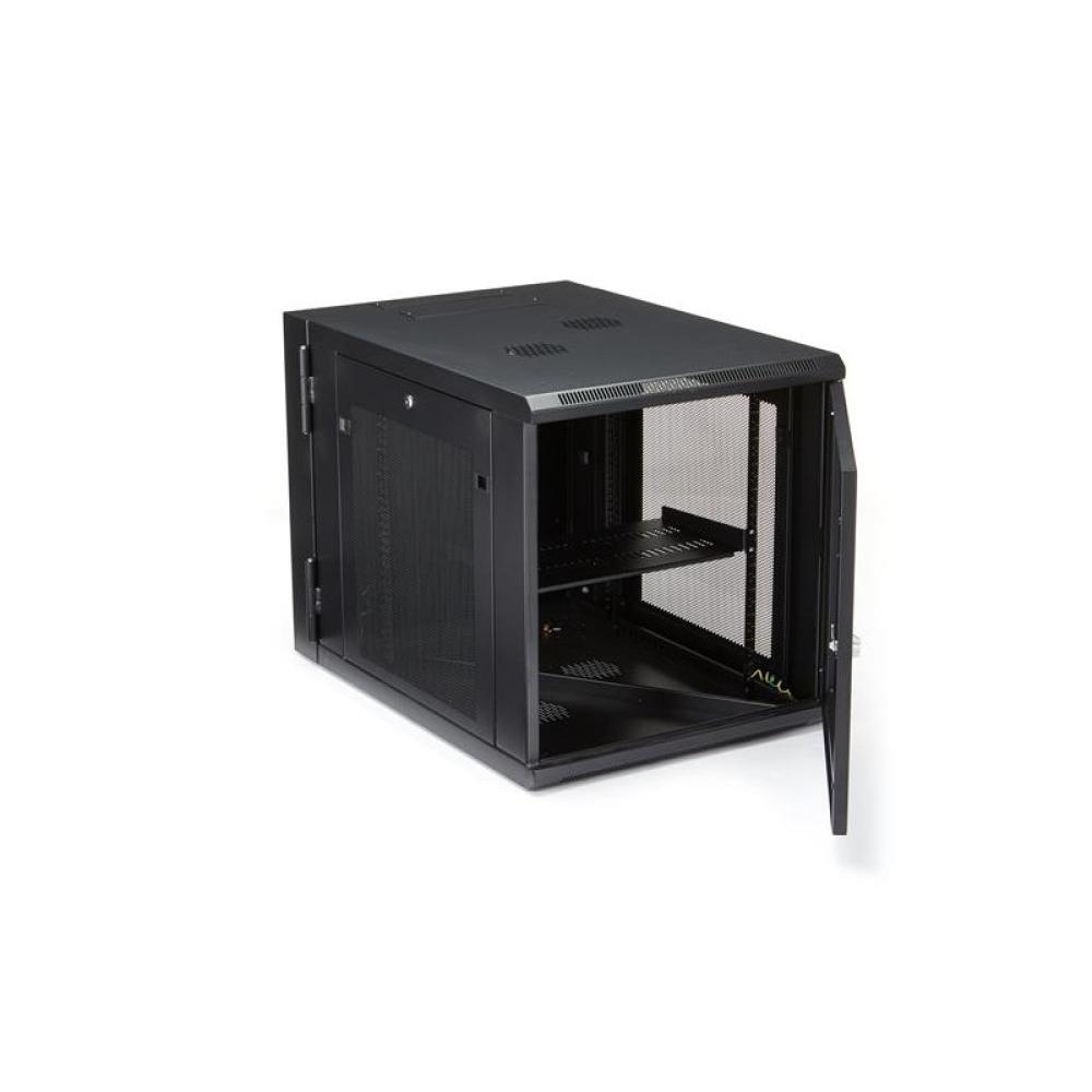 StarTech.com - Armario Rack de Pared para Servidores 12U 19" 4 Columnas y Estante 1U - Rack de Servidores de Monta - RK1232WALHM