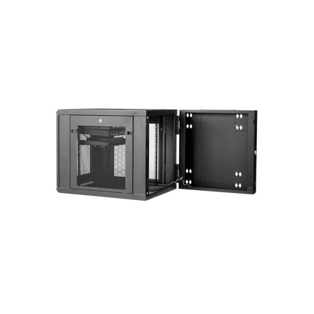 StarTech.com - Armario Rack de Pared para Servidores 12U 19" 4 Columnas y Estante 1U - Rack de Servidores de Monta - RK1232WALHM