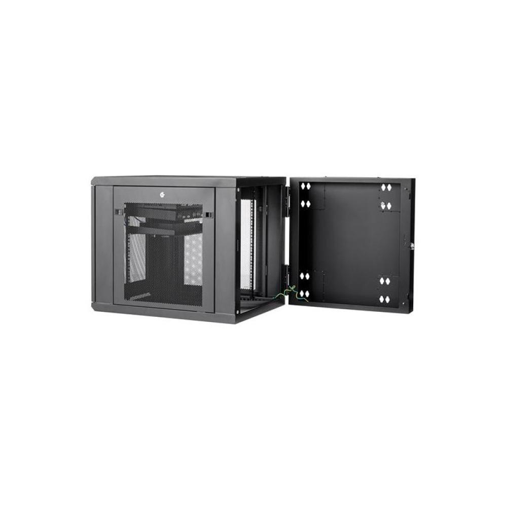 StarTech.com - Armario Rack de Pared para Servidores 12U 19" 4 Columnas y Estante 1U - Rack de Servidores de Monta - RK1232WALHM