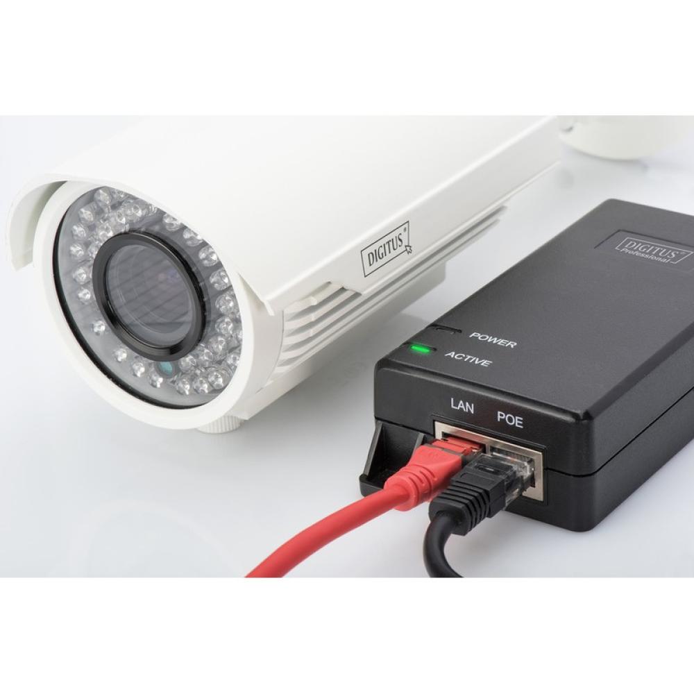 Digitus - Inyector PoE+ Gigabit Ethernet, 802.3at, 30 W