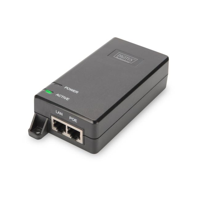 Digitus - Inyector PoE+ Gigabit Ethernet, 802.3at, 30 W