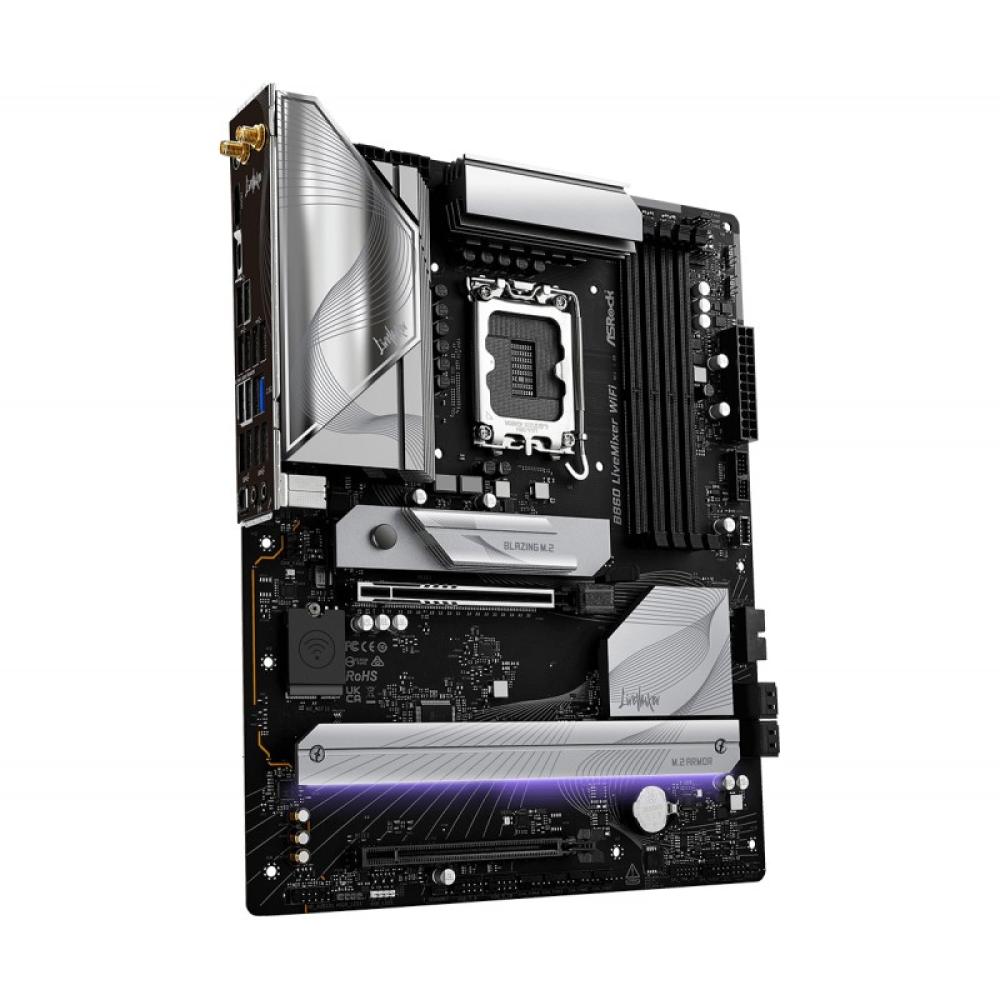 Asrock - B860 LiveMixer WiFi Intel B860 LGA 1851 (Socket V1) ATX