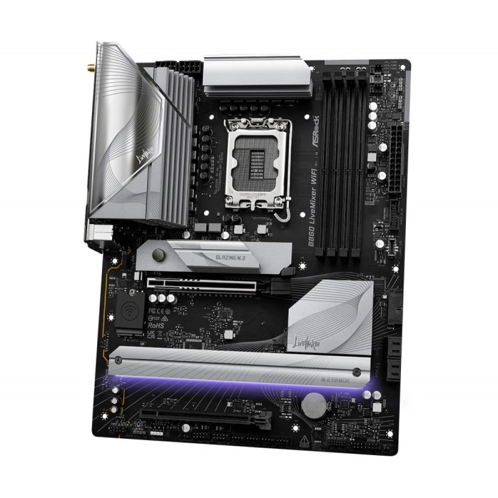 Asrock - B860 LiveMixer WiFi Intel B860 LGA 1851 (Socket V1) ATX