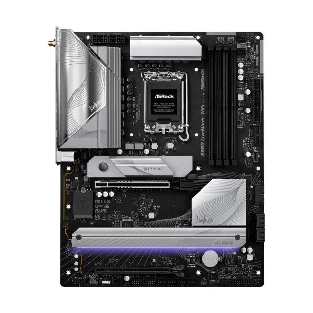 Asrock - B860 LiveMixer WiFi Intel B860 LGA 1851 (Socket V1) ATX