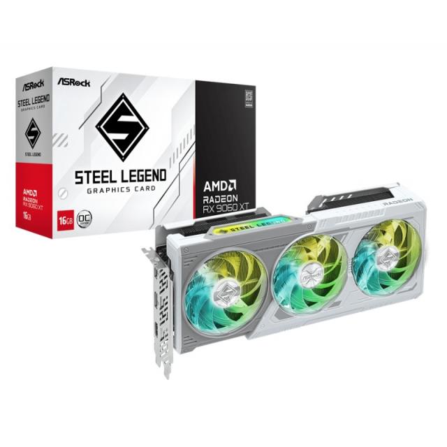 Asrock - AMD Radeon RX 9060 XT Steel Legend 16GB OC GDDR6