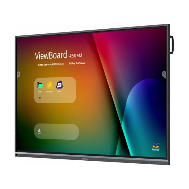 Viewsonic - IFP8650-5F pizarra blanca interactiva 2,18 m (86") 3840 x 2160 Pixeles Pantalla táctil Negro HDMI