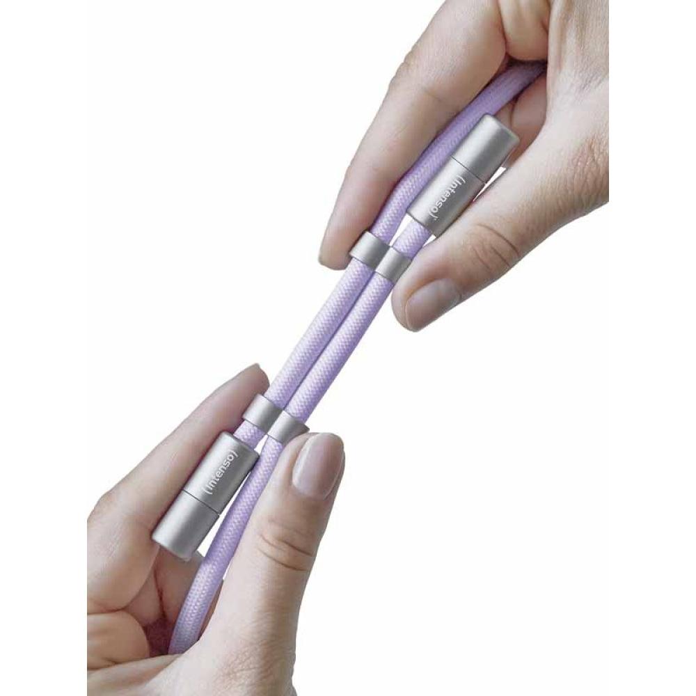 Intenso - Handykette als Lade- + Datenkabel USB-C bis 1,65m lila cable USB USB C Púrpura