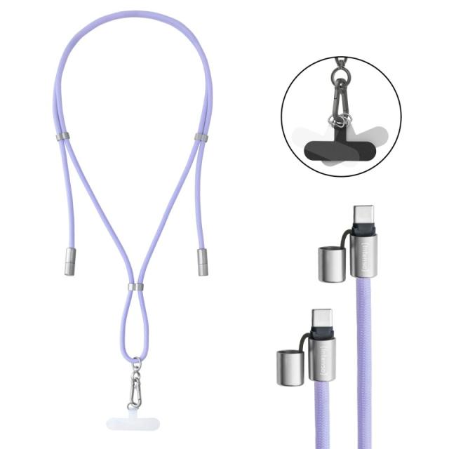 Intenso - Handykette als Lade- + Datenkabel USB-C bis 1,65m lila cable USB USB C Púrpura