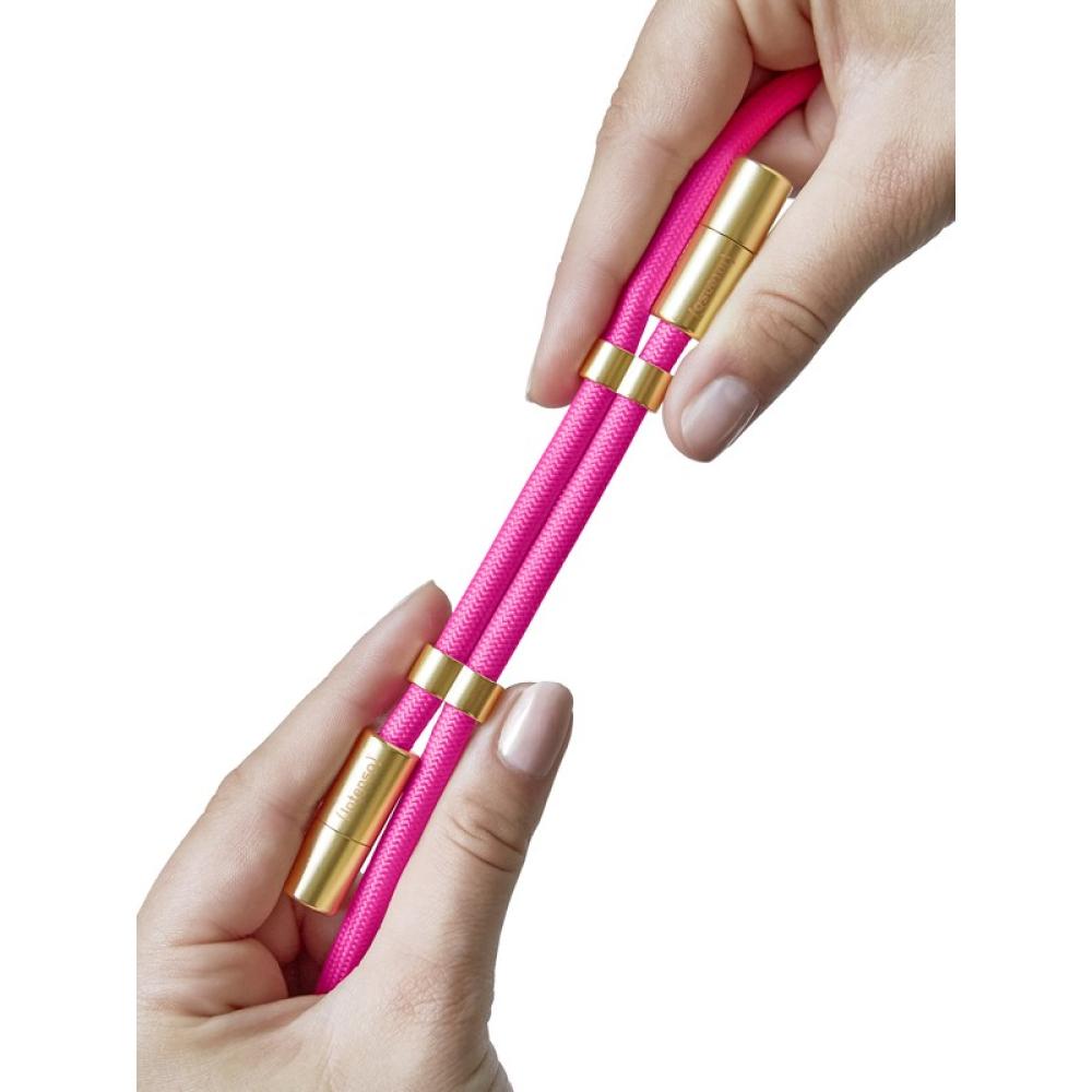 Intenso - Handykette als Lade- + Datenkabel USB-C bis 1,65m neon pink cable USB USB C Rosa