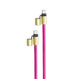 Intenso - Handykette als Lade- + Datenkabel USB-C bis 1,65m neon pink cable USB USB C Rosa